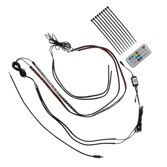Waterproof LED Lights Strip Underbody Bluetooth RGB Color Chasing 12V 60 / 120CM