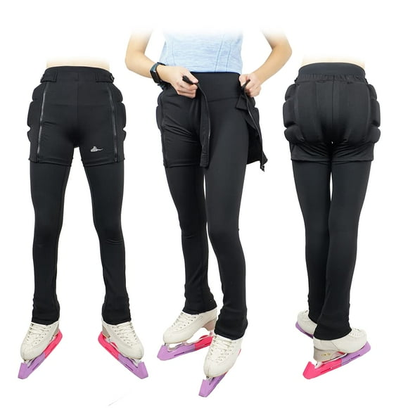 Skating Spirit Shorts Rembourrés à Fermeture Éclair, Protection pour le Coccyx, les Hanches et les Fesses pour le Patinage, le Planche à Roulettes et le Ski