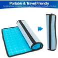 thumbnail image 5 of Cooling Pillow, Gel Pillow, Bed Chill Pad, Pepper Pad for Bed Cooling, Blue, 5 of 5
