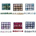 thumbnail image 2 of Boules de Noël en Plastique Rouge Pailletées Résistantes aux Chocs 12 Unités, 2 of 7