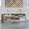 thumbnail image 6 of Bush Business Furniture Jamestown 21.2 Low Storage Cabinet w/4 Shelves Fresh Walnut/White JTS160FWWH, 6 of 8