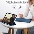 thumbnail image 7 of Getino Compatible with Apple iPad 10th/11th Generation A16 Case 11 inch Clear Back Cover with Pencil Holder, Navy Blue, 7 of 7