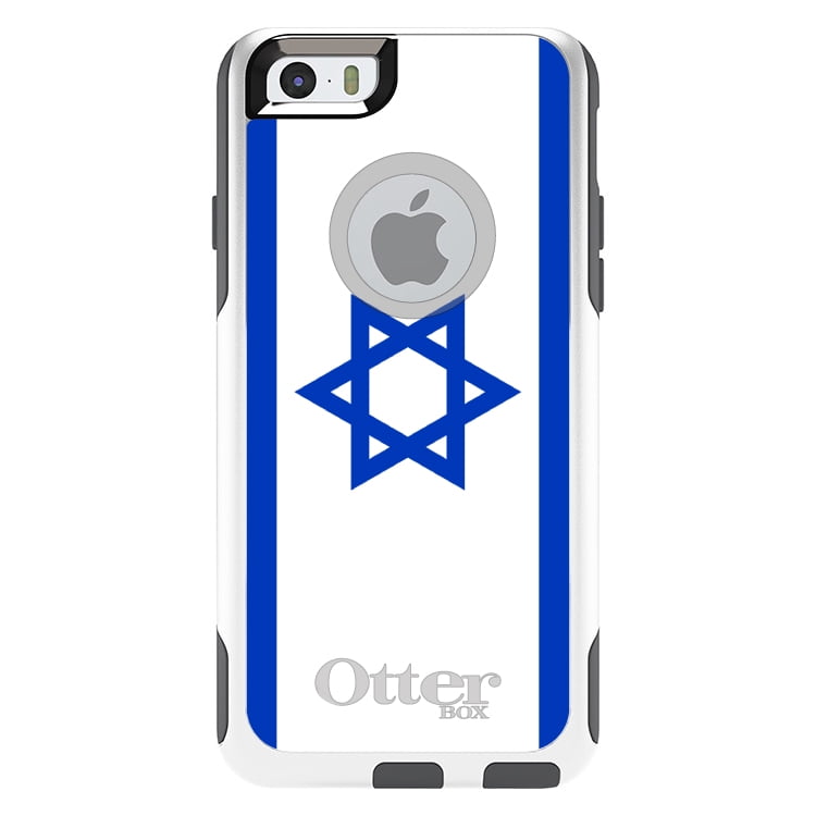 DistinctInk Custom White Grey OtterBox Commuter Series Case for Apple iPhone 6...