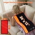 thumbnail image 5 of Morfone Red Light Pad for Body, 242 LEDs 24"x12" Large Red Light NIR Light Mat with 33W High Power, 660nm and 850nm Dual Wavelength, 4 Modes for Back, 5 of 6