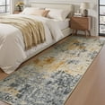 thumbnail image 3 of Abstract Area Rug x Modern Rugs for Living Room Neutral Machine Washable Rug Non Slip Carpet for Bedroom Office Living Room Dining Room Nursery Rug Grey &, 3 of 6
