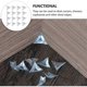 thumbnail image 4 of 100 Pcs Stair Dust Corners- Dust Corners For Stairs-triangle Transparent Crystal Dust-proof Corner Home Cabinet Wardrobe Drawer Dead Angle Anti-stair, 4 of 5