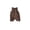 Coffee Color, variant on LYMAYTER ‌Infant Baby Boys Girls Sleeveless Button Down Jumpsuit Striped Romper Summer Fall Wear‌ 3-24M