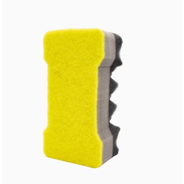 1 pieza de esponja de limpieza profesional extragrande de doble cara for lavado de autos, esponja de lavado de autos con ondas en I.
