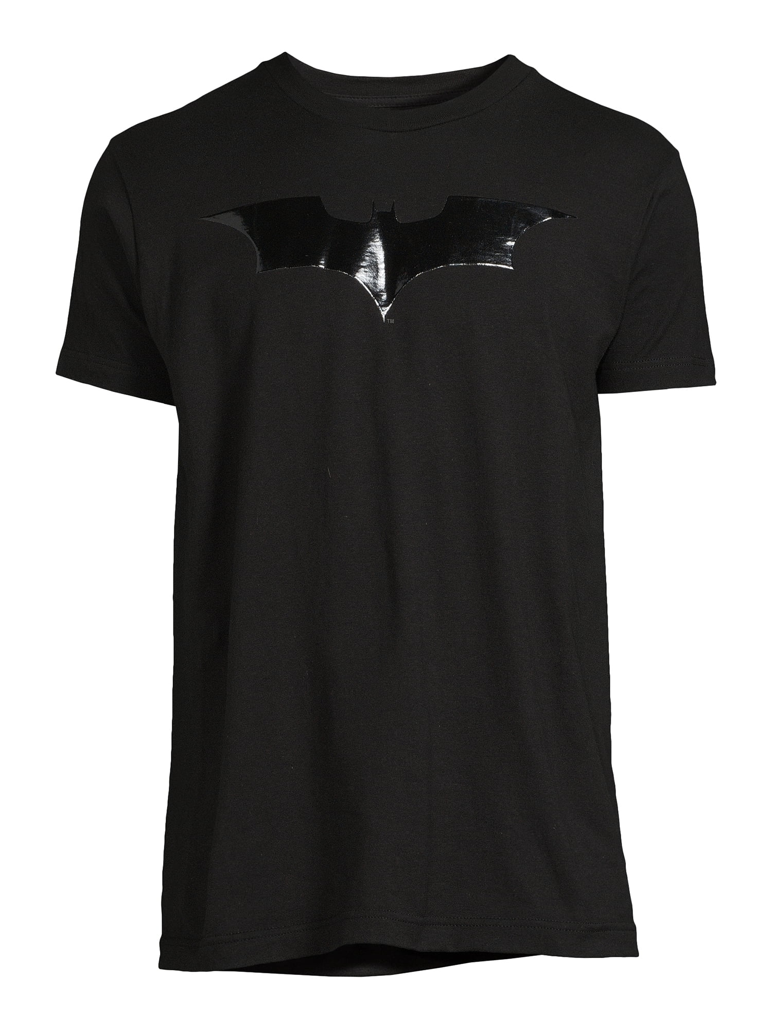 Batman Men's and Big Men's Graphic Tee Shirt Tonal Batman Logo, Sizes S-3XL