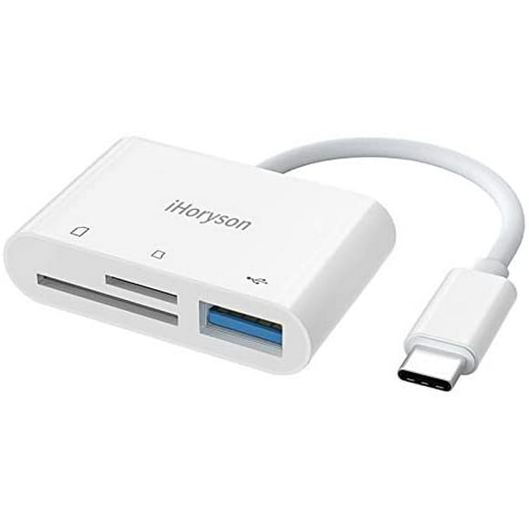 USB C SD Card Reader Adapter, iHoryson USB 3.0 Type C Micro SD TF Card Reader Adapter, 3 in 1 USB C to USB Camera