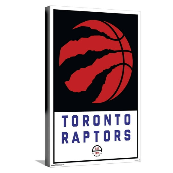 NBA Toronto Raptors - Logo 21 Canvas Wall Poster, 14.725" x 22.375"