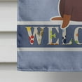 thumbnail image 4 of Carolines Treasures BB5712CHF Dachshund Chocolate Welcome Flag Canvas House Size, 4 of 4