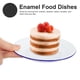 thumbnail image 2 of 4Pcs Enamel Plates Decorative Enamel Food Dishes Retro Style Fruits Plates for Home Hotel, 2 of 4