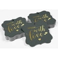 thumbnail image 4 of Inkdotpot Made With Love Wedding Bottle Tag Real Gold Foil Favor Bracket Shape Hang Tags Pack Of 100, 4 of 7