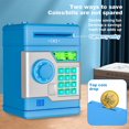 thumbnail image 4 of Kids Safe Bank with Fingerprint Password,ATM Piggy Bank for Boys Girls, Mini ATM Coin Bank Money Saving Box with Password, Kids Safe Money Jar for Adults with Auto Grab Bill Slot, 4 of 10