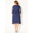 thumbnail image 2 of Catherines Women's Plus Size A-Line Embroidered Midi Dress, 2 of 4