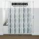 thumbnail image 5 of Cortina de ducha de tela gris, diseño impermeable y poliéster, secado rápido, dobladillo ponderado, juego de cortinas de ducha para baño, duraderas y lavables con 12 ganchos, 5 of 7