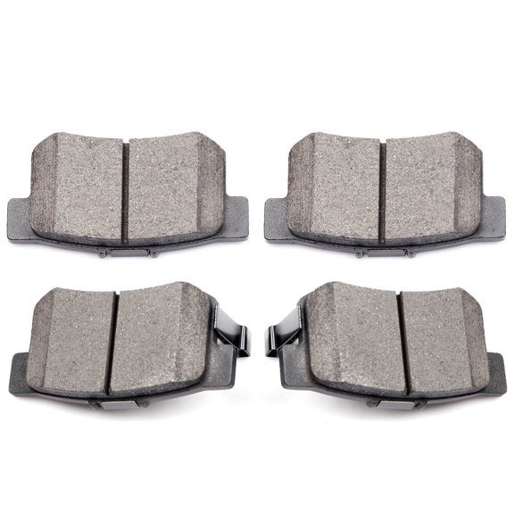 SCITOO ATD537C D537-7418 Rear Disc Brake Pad Kit Fit for 2007-2011 for Civic 4door Sedan 2.0L 2006-2011 for Civic 2door Coupe 2.0L 1987-1990 for Legend 2door Coupe 2.7L 4pcs