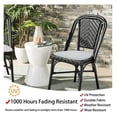 thumbnail image 2 of 17"x16"x2" U-Shape Chair Cushions with Ties 2 Count, Outdoor Indoor Waterproof All Weather Seat Pads Decoration for Patio Garden Dining Office - Light Gray, 2 of 9