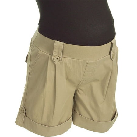 Maternity Demi-Panel Cuffed Short