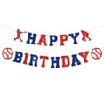 thumbnail image 2 of Baseball Birthday Party Decorations Supplies For Boys Happy Birthday Banner, 2 of 9
