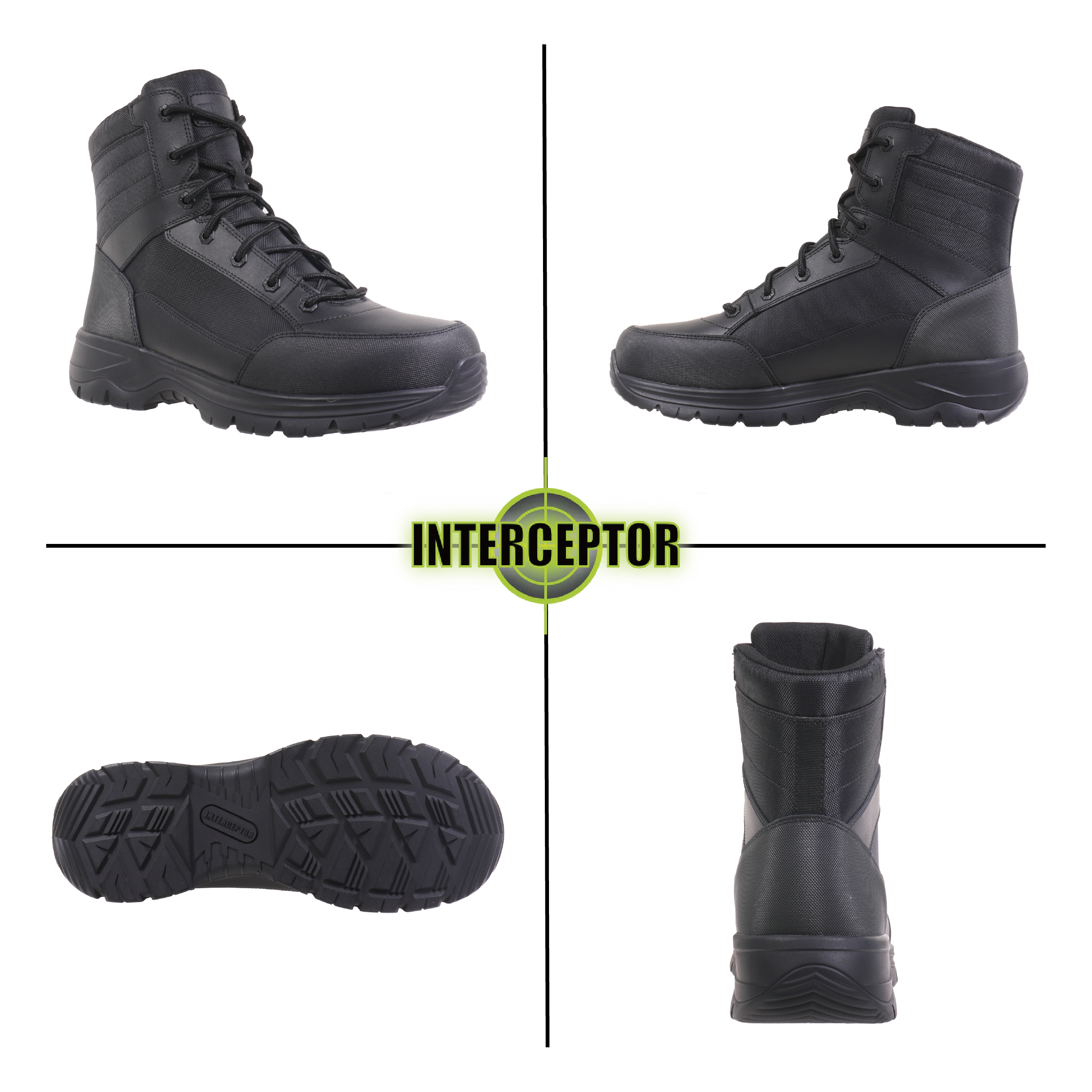 Interceptor Men's Force 8" Steel Toe Tactical Boots photo 2