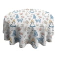 thumbnail image 4 of Princess Pattern Round Tablecloth 60"x60",Wrinkle Wipeable Table Cloth for Kitchen Dining Room Picnic Patio Party, 4 of 6