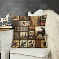 thumbnail image 2 of Rustic Lodge Bear Moose Deer Cushion Covers ,Countryside Hunting Theme Pillow Covers  for Men Boys,Patchwork Buffalo Plaid Throw Pillow Covers,Boho Tribal Cabin Decorative Pillow Covers, 2 of 5