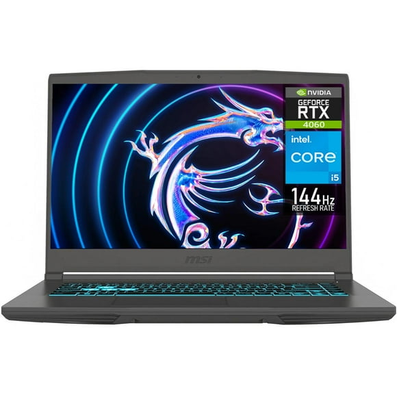 Laptop Gamer MSI Thin 15 NVIDIA GeForce RTX 4060 Intel Core i5 13420H 24GB RAM 512GB SSD 15.6" Windows 11 Home Teclado en Ingles