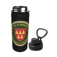 thumbnail image 2 of Botella de agua con aislamiento del Comando de Defensa Aérea y de Misiles del 32.º Ejército, de acero inoxidable de 18 oz, novedosa tetera deportiva, taza portátil para viajes, gimnasios al aire, 2 of 5