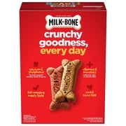 Milk Bone Flavor Snacks Large Dog Biscuits, Flavored Crunchy Dog Treats, 60 oz