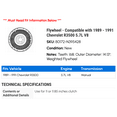 thumbnail image 2 of Flywheel - Compatible with 1989 - 1991 Chevy R3500 5.7L V8 1990, 2 of 2
