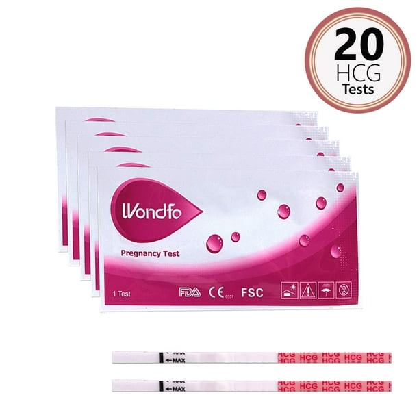 Wondfo Pregnancy Test Strips, 20Count Individually Wrapped Pregnancy