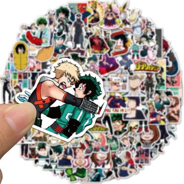 akoada 50 pieces my hero academia stickers anime boku no hero suitcase skateboard sticker decor us walmart com