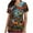 H806005-Blue, variant on SwiftWear Halloween Scrub Tops for Women Cute V-Neck Pumpkin Printed Nursing Work Uniforms Holiday Tee Shirt with 2 Pockets XXL