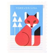 Winter Woodland Animals (Booklet of 20) Forever Postage Stamps (a Deer, Fox, Rabbit, and Owl) 2023 Scott #5822-5825