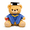 Blue, variant on Graduation Teddy Bear Plush Toy 9.84in – Soft Stuffed Animal with Cap, Diploma & Colorful Graduation Robe – Cute Graduation Gift, Keepsake, Party Decor for Kids & Teens