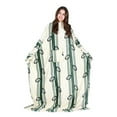 thumbnail image 2 of Tirrinia Wearable Fleece Blanket for Women & Men, Super-Soft Microplush TV Blanket Adult Wrap Full Body Robe for Lounge Couch, White Footbal Fiel, 73"" x 51""., 2 of 8