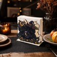 thumbnail image 4 of Halloween Napkin Holder 4.5 Inch Wooden Ghost Pumpkin Fall Halloween Decor Cute Halloween Decorations for Kitchen Dining Table Party Desktop Display, 1 Pack, 4 of 7