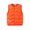 Blue, Green, Yellow, Orange, variant on Godderr Kids Boys Girls Puffer down Vest Winter Warm Coat Outwear with Zip Quilted Vest Thicken Solid Color Sleeveless Vest for 2-3y