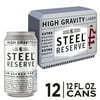 Steel Reserve High Gravity Beer, 12 Pack, 12 fl oz Aluminum Cans, 8.1% ABV