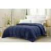 "Super Oversized - High Quality - Down Alternative Comforter - Fits Pillow Top Beds - King 110"" x 96"" - Navy"