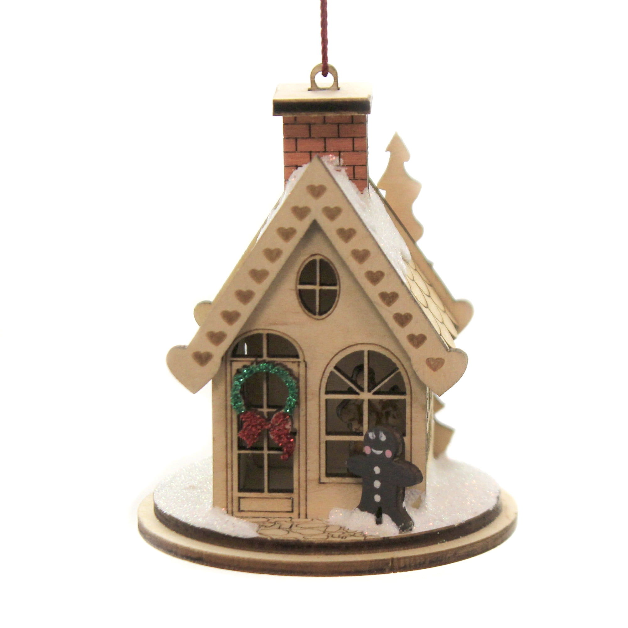 Ginger Cottages Gingerbread Cottage Ornament Wreath House 80001