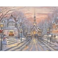 thumbnail image 1 of GATYZTORY-Cuadro de pintura de diamante redondo y cuadrado para niños y adultos, mosaico de punto de cruz, casa de nieve, regalo para el hogar, 1 of 4
