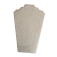 thumbnail image 5 of Jewelry Display Bust Necklace Easel Stand Chain Holder Elegant Beige Velvet for Business Decoration Gallery Showcase, 5 of 9