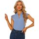 thumbnail image 1 of Blusa Básica Sin Mangas Allegra K Gris Azul S, 1 of 5