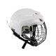 thumbnail image 3 of Casco de hockey blanco ajustable con barbilla para patines de velocidad XL con jaula, 3 of 9