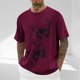 thumbnail image 3 of Camisetas de Manga Larga para Hombre de Algodón, Impresión Cuello Redondo Moda Casual Camisetas de Manga Corta para Diario Y Casual, 3 of 5