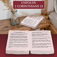 thumbnail image 4 of Bible Pillow Book Plush That Opens, Bible Plush Pillow Book, Holy Bible Pillow, Pillow Bible, Plush Bible Pillow (Purple), 4 of 7