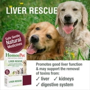 HomeoPet LIVER RESCUE, Liver Health Support Drops for Pets, 15 mL